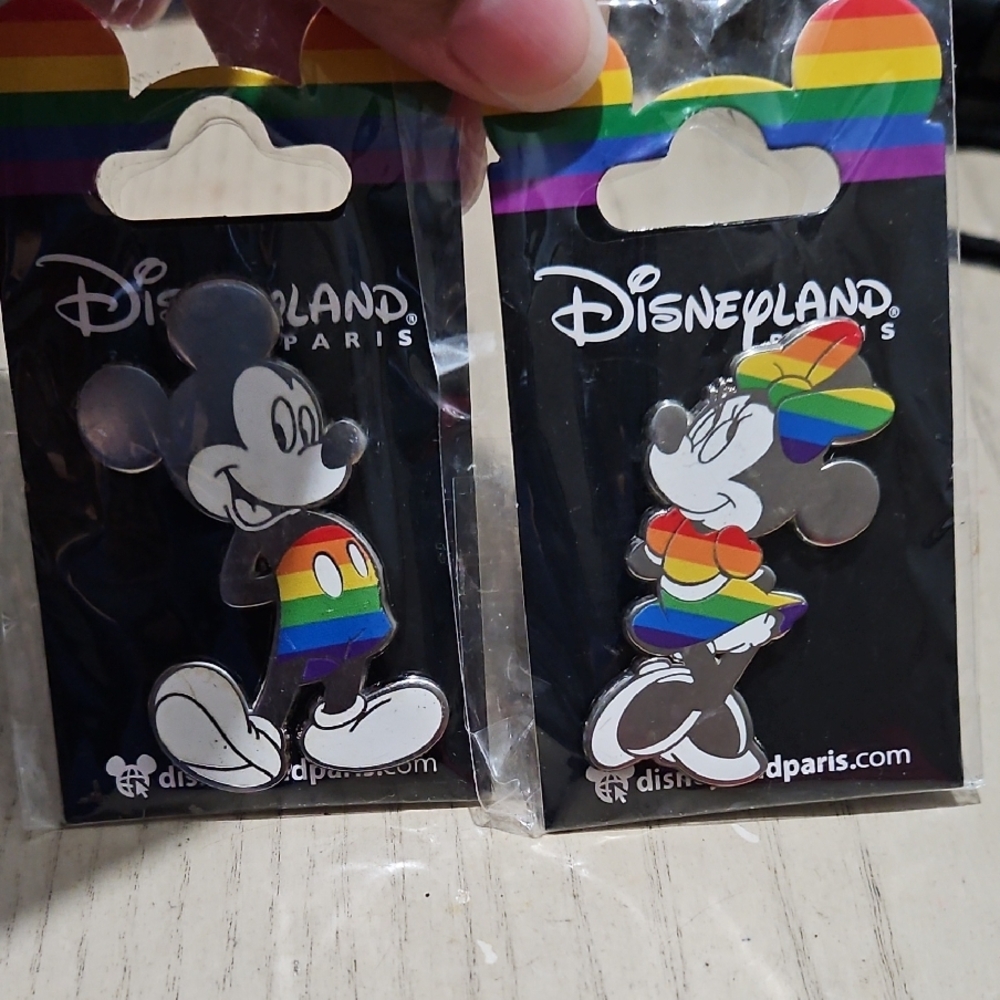 Mickey/Minnie Mouse Rainbow Pin